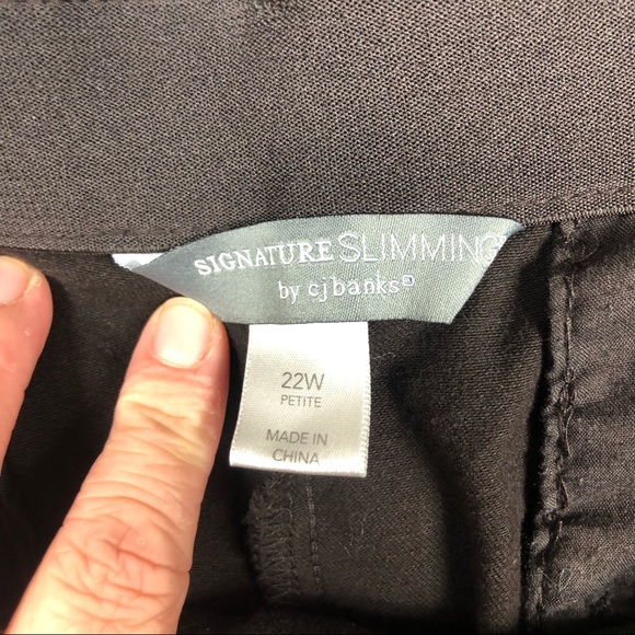 CJ Banks Signature Slimming Black Pants size 22W - Picture 4 of 9